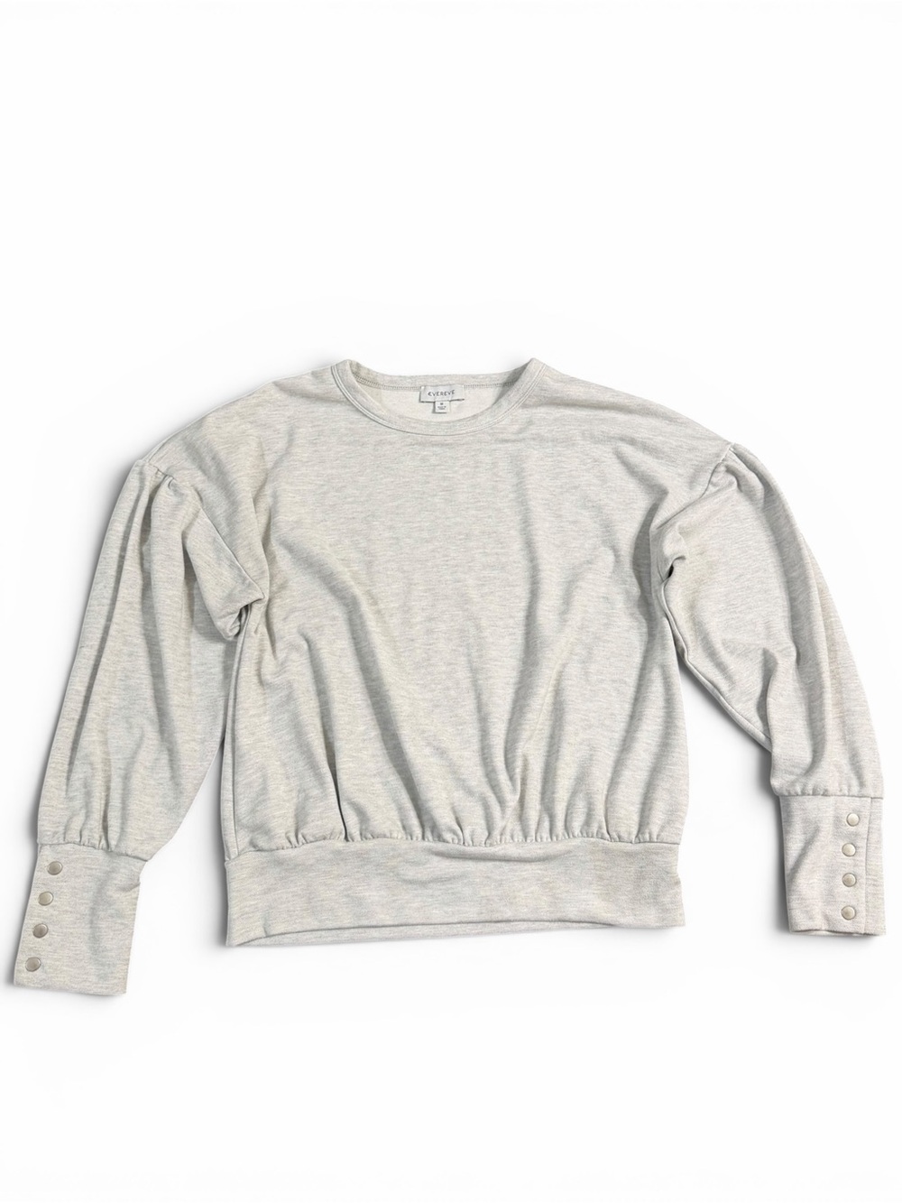 Evereve Heathered Gray Crewneck Sweatshirt